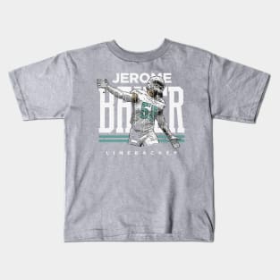 Jerome Baker Miami Player Name Kids T-Shirt